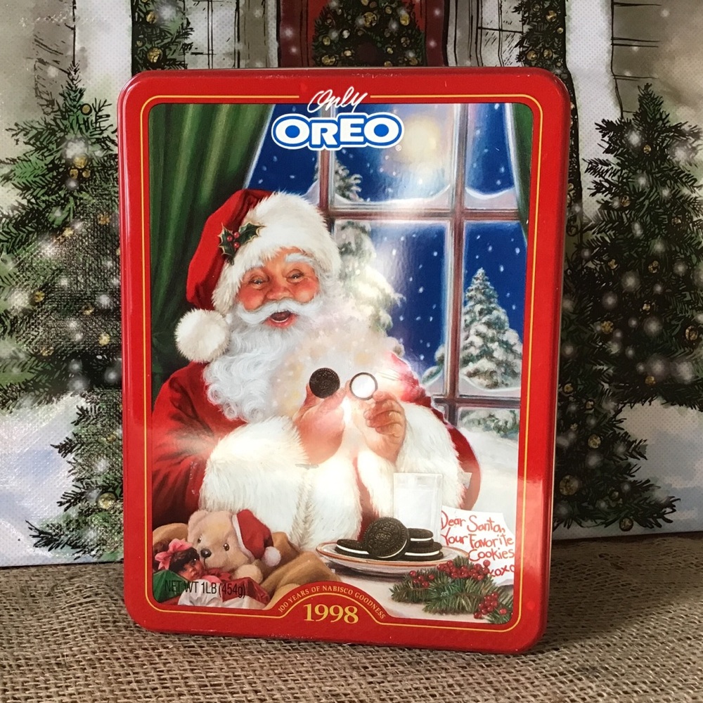 Vintage 1998 Oreo cookie tin. 100 year celebration.